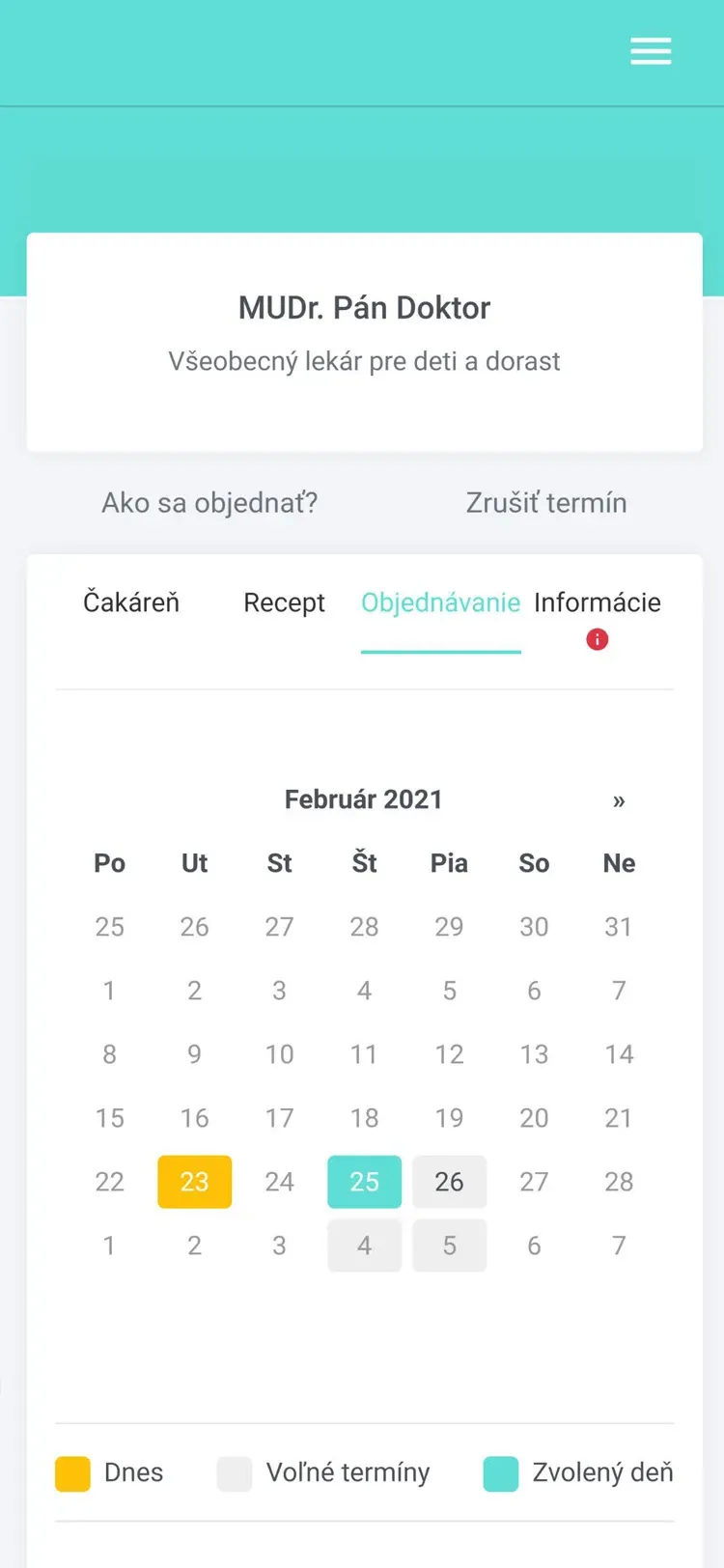 Zapisy na konkretny termin