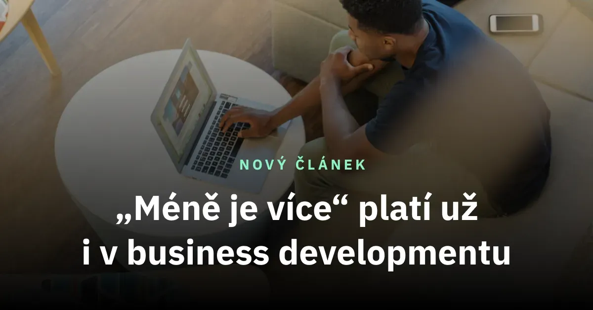 „Weniger ist mehr“ gilt auch  In  Geschäftsentwicklung