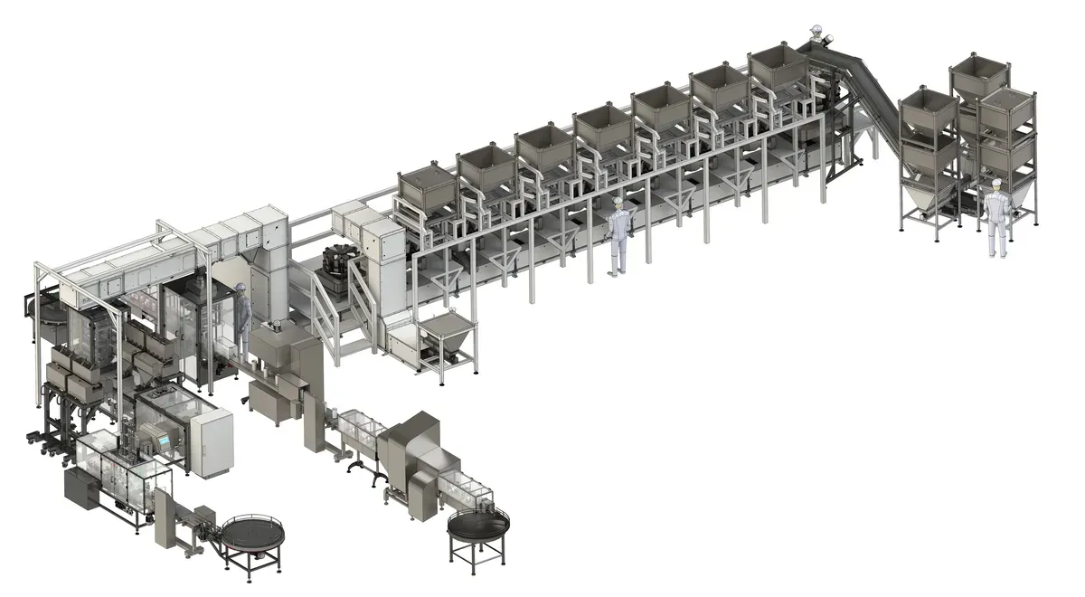 Complete packaging and filling lines