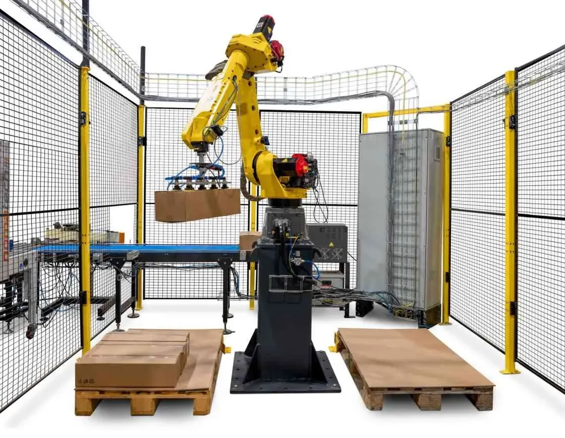 Robotic workplaces and palletising