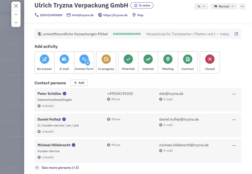 Intedat Search – podrobnosti o společnosti