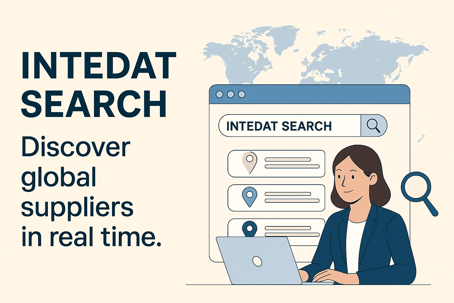 Discover Global Suppliers in Real Time – Introducing Intedat Search for U.S. Companies