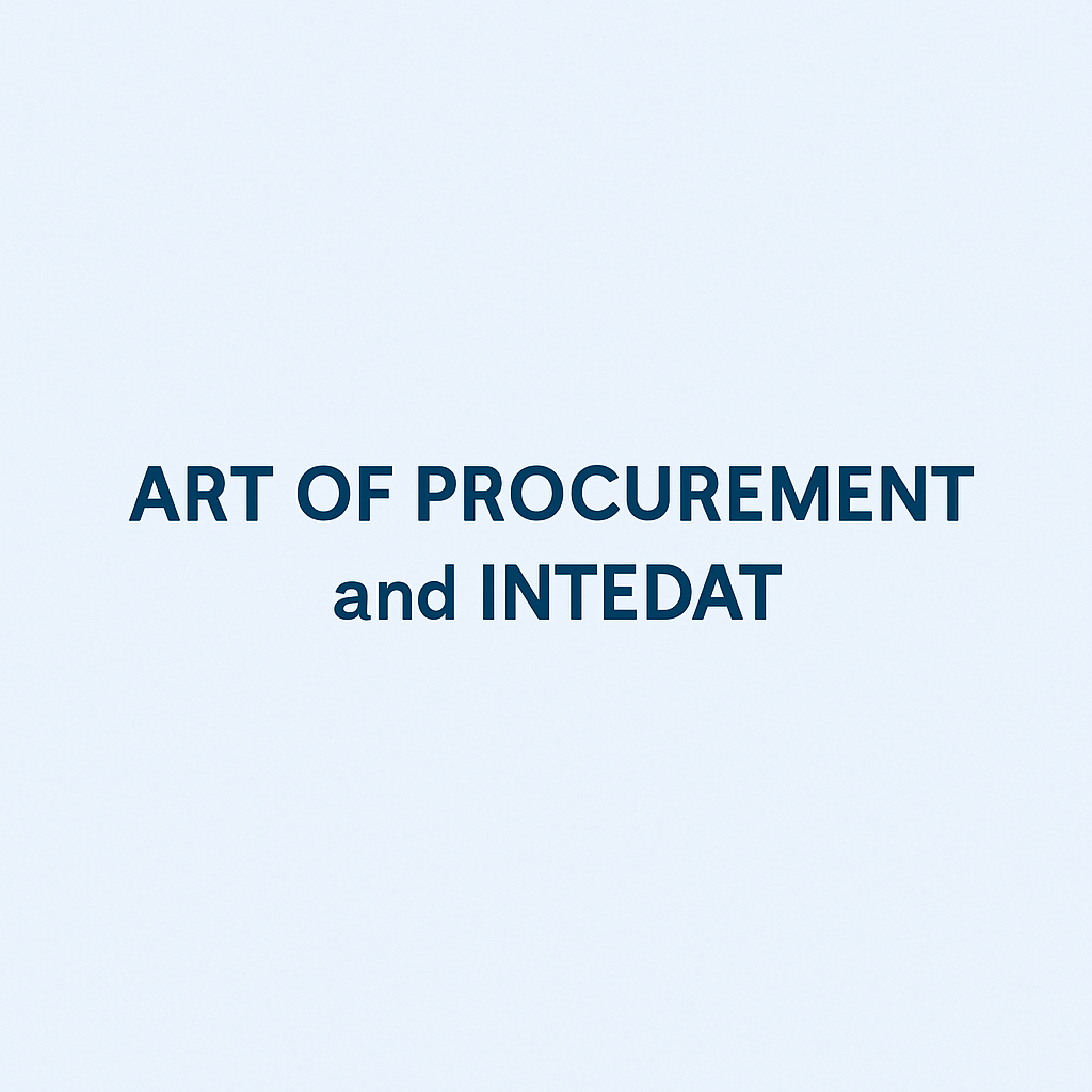 Intedat je nově uveden v Art of Procurement – přední globální platformě pro nákup a sourcing